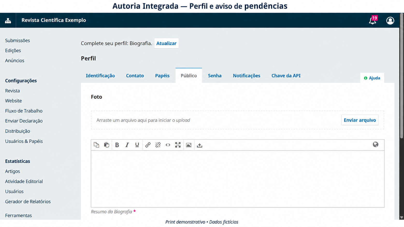 Plugin Autoria Integrada para OJS - imagem 3