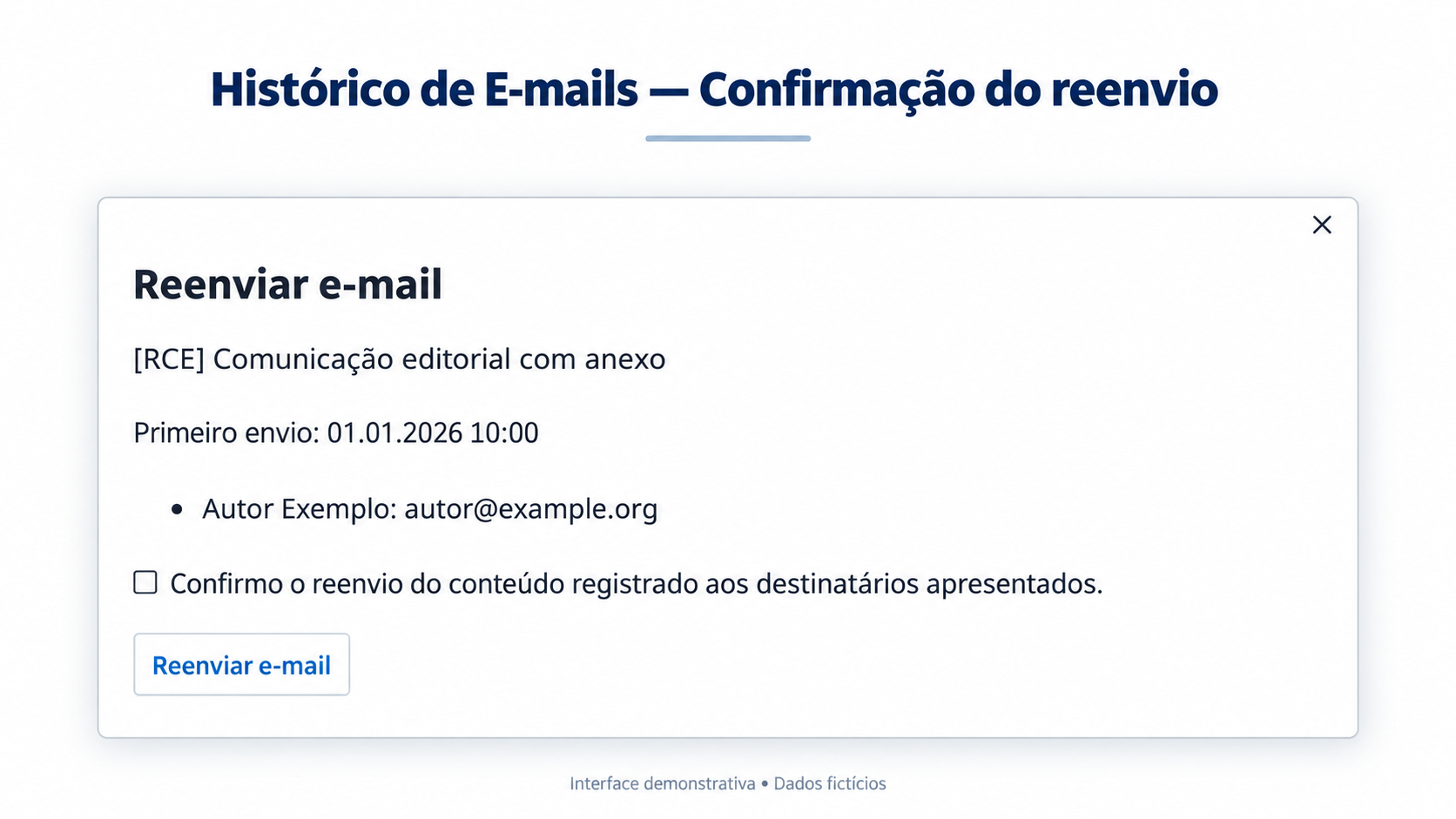 Plugin Histórico de E-mails Editoriais para OJS - imagem 3